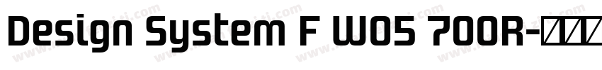 Design System F W05 700R字体转换